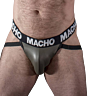 Jockstrap de Couro Cinza Bege MachoX