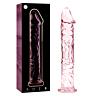 Dildo de Cristal Rosa Nebuloso