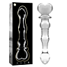 Dildo de Cristal Borosilicato Nebuloso - Transparente