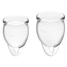 Satisfyer sentir kit confiante copa menstrual transparente 15 + 20ml