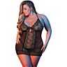 Conjunto de Lingerie CHEMISE & G-SET BLACK L/XL