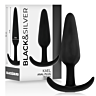 Plug Anal BLACK&SILVER KAEL com pega média