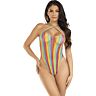 Body Halter Cruzado Multicolor Leg Avenue