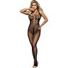 Bodystocking Sublime Longo com Tirantes Cruzados