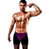 Boxer Passion Noir Violet S/M | Conforto e Sedução