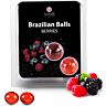 Bolas Brazilian Balls Secretplay com Lubrificante Frutas do Bosque
