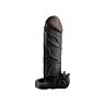 Extensão para o pénis vibrador sensação real 2 preto