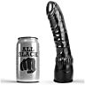 Dildo ALL BLACK 20 cm curvado realista