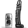 Dildo ALL BLACK 22 cm — formato realista e firme