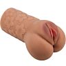 Masturbador Crazy Bull Design Vagina e Ânus com Flores