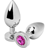 Plug Anal METAL HARD Diamond Rosa Pequeno 5,71cm
