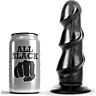 Dildo ALL BLACK 17 cm 3 volumes