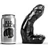 Dildo realístico All Black 15 cm com testículos