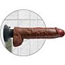 Vibrador realista KING COCK com eixo moldável