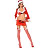 Disfarce Santa Claus Minivestido Music Legs