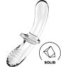 Dildo Satisfyer Double Crystal com Textura Dupla
