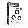 Addicted toys  set 3 anillos pene negro