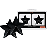 Cobre Pezones Coquette Accessories Estrelas Negras