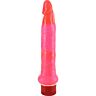 Jelly vibrador anal delgado rosa
