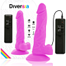 Dildo Realístico Diversia 18 cm com Vibração Ajustável