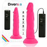 Dildo Diversia 23 cm com vibração e ventosa