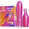Durex Vibe & Tease - Vibrador Coelhinho Multivelocidade - Resistente à Água - Recarregável por USB