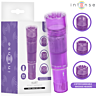 Mini massageador INTENSE FUN TOYS Kurt com 4 cabeças intercambiáveis roxo