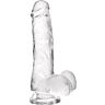 Dildo Transparente S Pleasures com ventosa potente