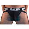 Jockstrap MACHO MX25NN semitransparente com suporte.