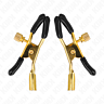 Pinças de Mamilos KINK - GOLD NIPPLE CLAMPS 6 CM