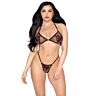 Top e String Leg Avenue 86147 com strass vermelho