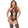 Teddy Leg Avenue 89367 com Renda Floral
