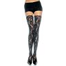 Meias de Encaixe Floral Leg Avenue Talla Particular Ajustable