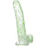 Dildo brilhante I Leaf Dick Glow - Produto erótico com design de folha de maconha que brilha no escuro!
