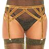 Liguero Leg Avenue Lurex Dourado Tamanho Particular