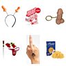 Kit despedida de solteira com bandolete, chupa-chupa, tatuagens e presentes de brincadeira