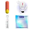 Kit de viagem discreto com bala vibratória e lubrificante