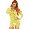 Mini vestido Leg Avenue com transparências e Renda