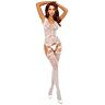 Bodystocking Passion BS120 com padrão floral