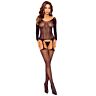 Bodystocking Passion BS125 com entrepierna aberta
