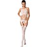 Bodystocking Passion Woman BS047 com Abertura e Bordados