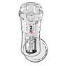 Masturbador PDX ELITE VIEWTUBE PLUS com design transparente
