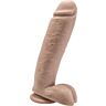 Dildo Get Real 25,5 cm com testículos para estimulação intensa