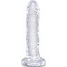 Consolador realista KING COCK Clear 15.5 cm