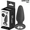 Plug Anal Addicted Toys com Joia Tamanho M 10,4 cm