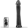 Plug Anal ALL BLACK 31 CM com Tacto Suave e Surcos Profundos