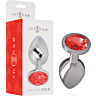 Plug Anal INTENSE com Cristal Vermelho Tamanho M