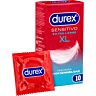 Preservativos DUREX Sensitivo XL 10 Unidades - Fino e Anatómico
