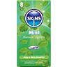 Preservativos SKINS Mint 8-Pack com sabor a menta