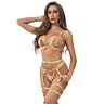 Conjunto de Lingerie Sublime Set com Cintas e Tanga